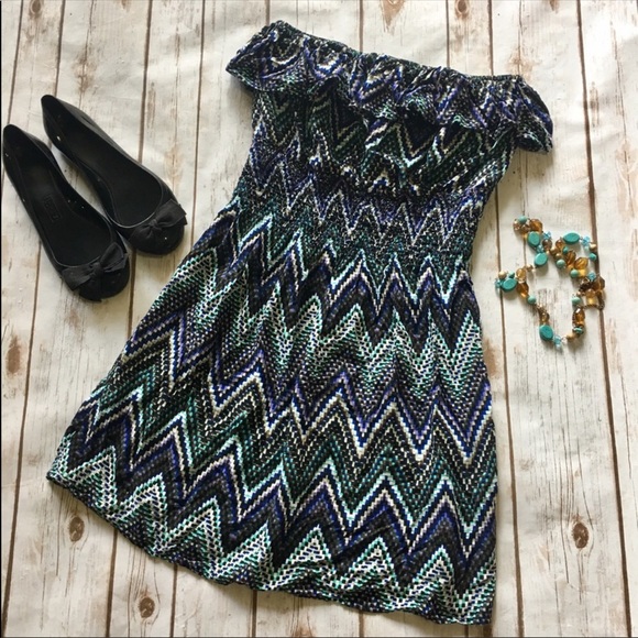 Wet Dresses & Skirts - Wet Brand -  Ruffled Strapless Mini Dress, Medium